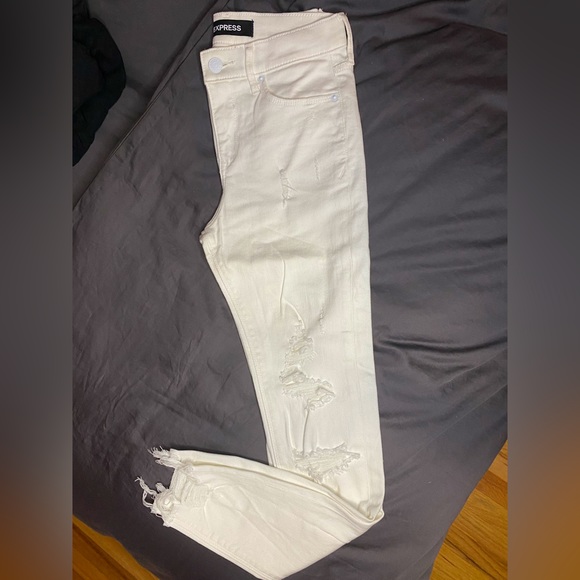 Express Mid-Rise Ankle Legging Jeans - Size 0R - Picture 6 of 9